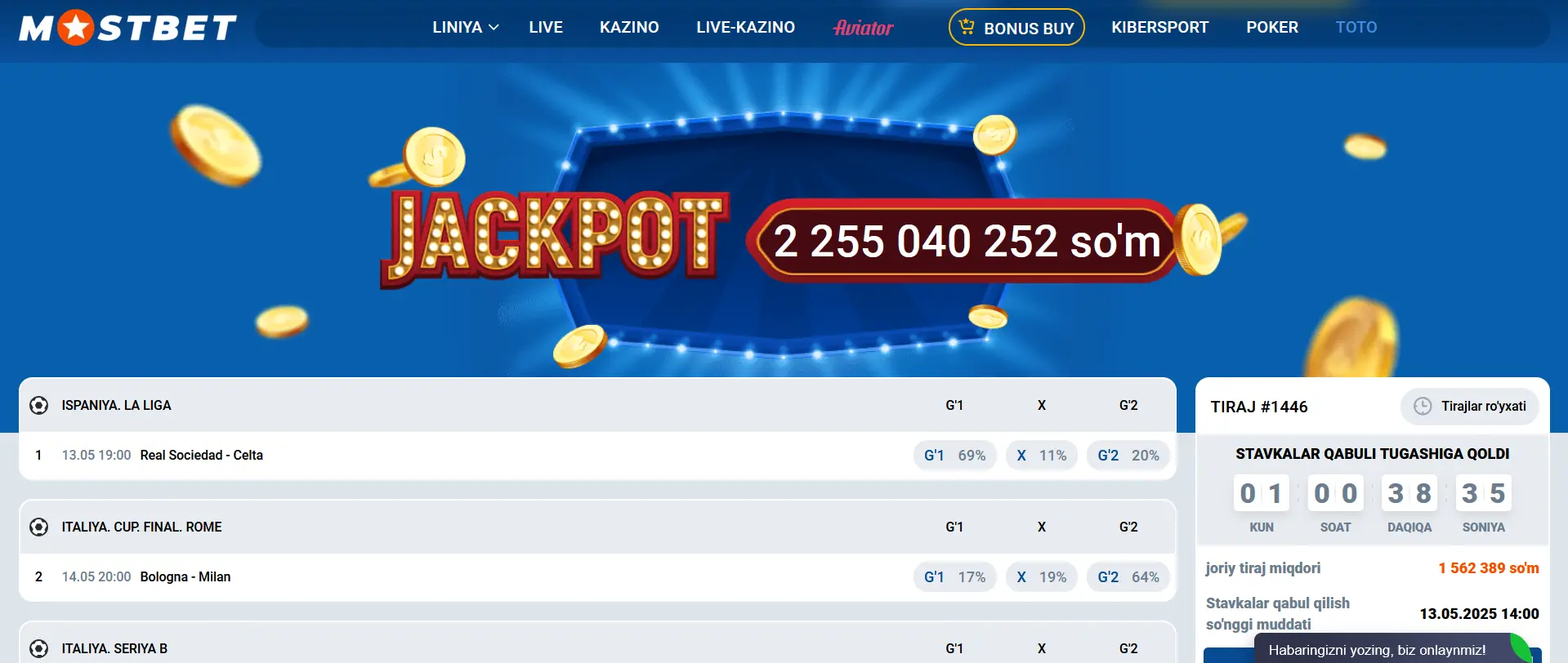 Ўзбекистон учун Mostbet тотализатор Ўзбекистон учун Mostbet тотализатор