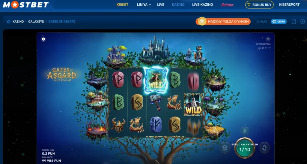 Мостбетдаги Gates of Asgard Мостбетдаги Gates of Asgard